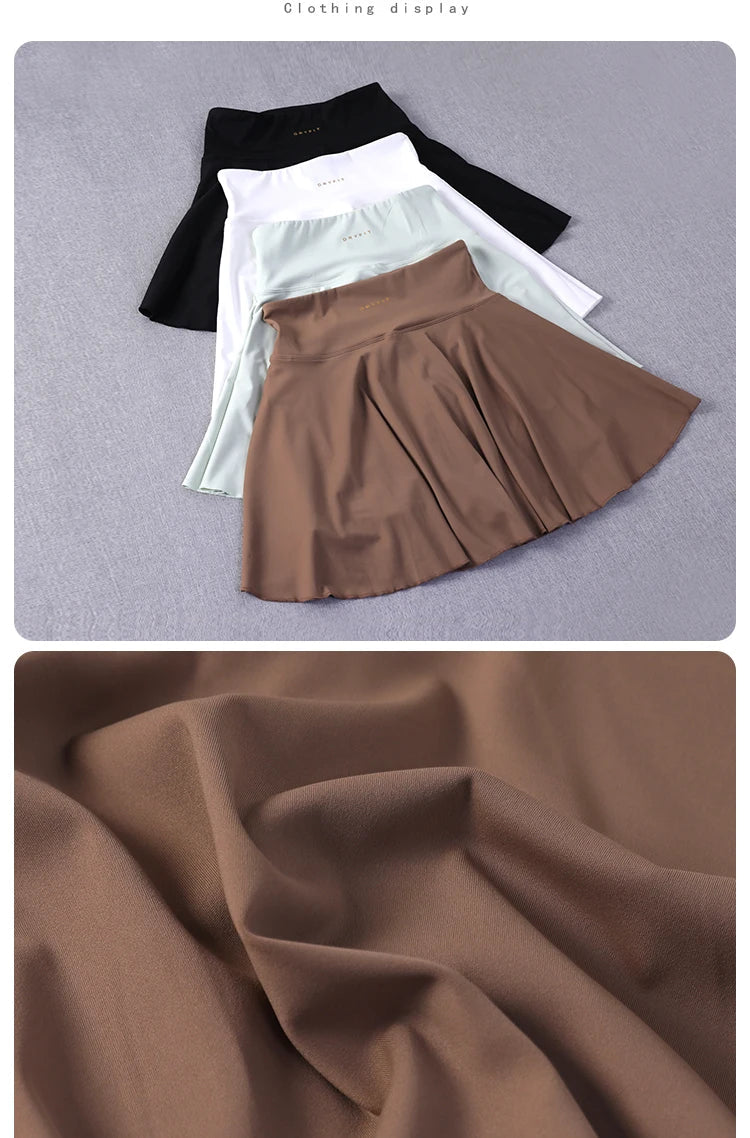 Yoga Wear Athletic Skorts Running Workout Sports Skirts High Waisted Pleated Tennis Skirt for Women luvshop24