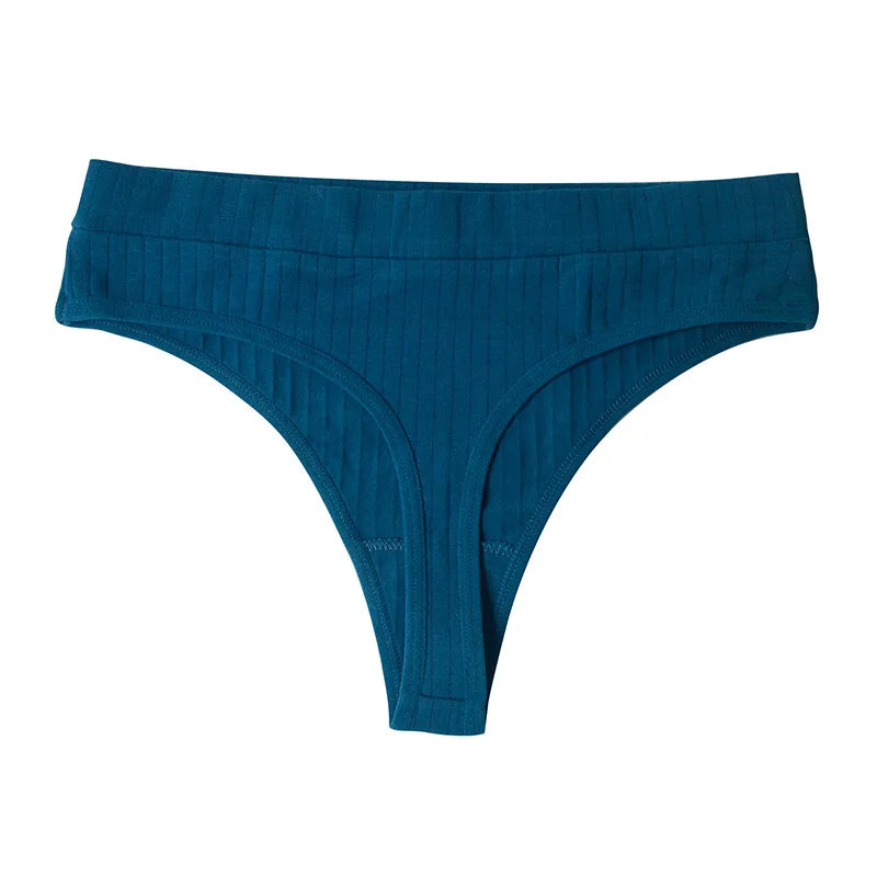 3pcs Cotton Women's Thong Panties Breathable Low Waist Seamless Underwear Sexy Female Lady Comfortable Solid Color G-String luvshop24
