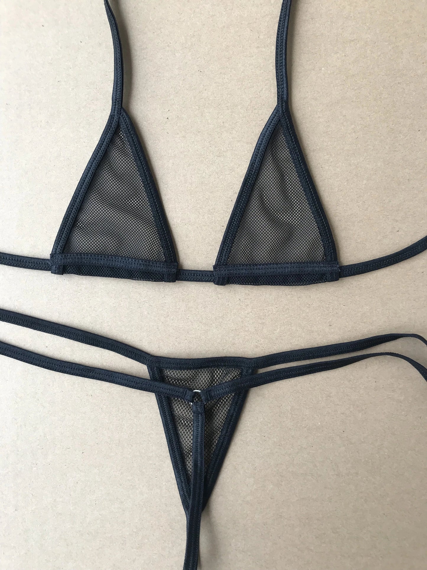 DEKA Women Sexy Bandage Mini Micro Bikini Set Mesh Transparent Erotic Bathingsuit Beachwear Sunbath Lingerie Underwear Plus Size luvshop24