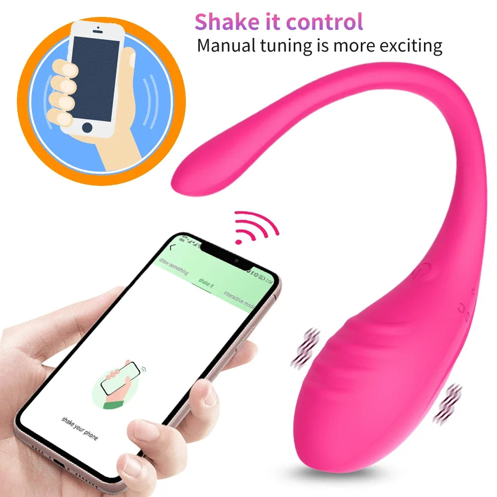 Wireless Bluetooth Women Control App Vibrating Egg G-spot Clitoris Vagina Mastubator Panties Fidget Vibrator Sex Toys for Couple luvshop24