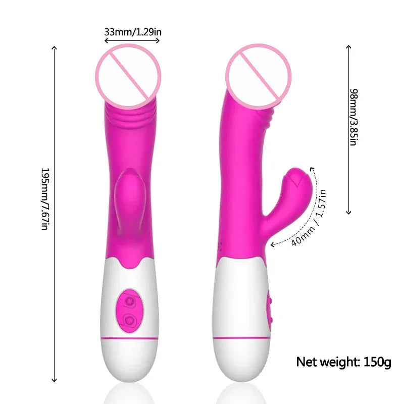 30 Speed G-spot Vibrator, Vaginal/Clitoral Massager, Sex Toys, Female Sex Toys, Adult Toys, Sexy Toys (Batteries not included) luvshop24