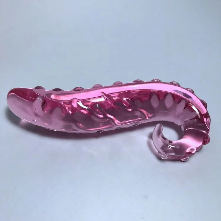 Sea Horse Glass Anal Plugs Wholesale Glass Masturbation Erotic Toys Pink Purple Black Green Blue Crystal Glass Dildos for Women luvshop24