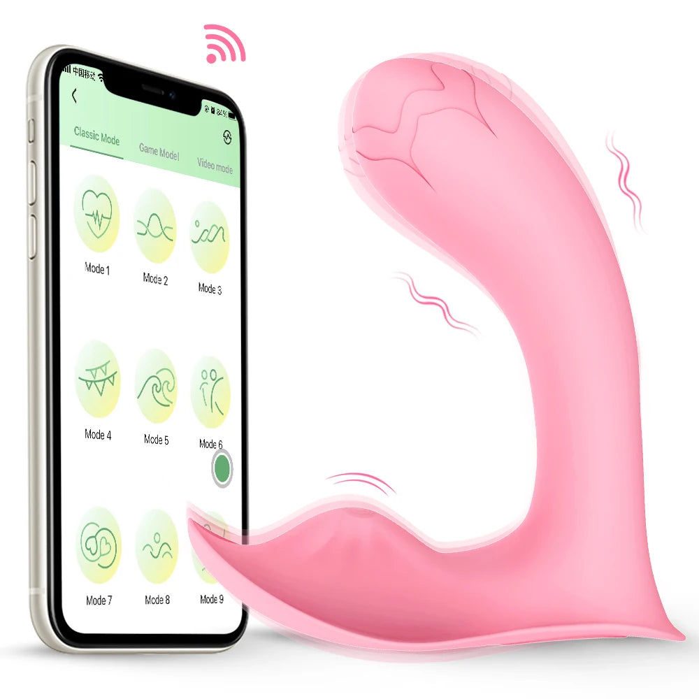 Bluetooth Wearable Vibrator G Spot Clitorial Vaginal Massage Masturbator Vibrador Feminino Sex Toys For Women Vibrating Panties luvshop24