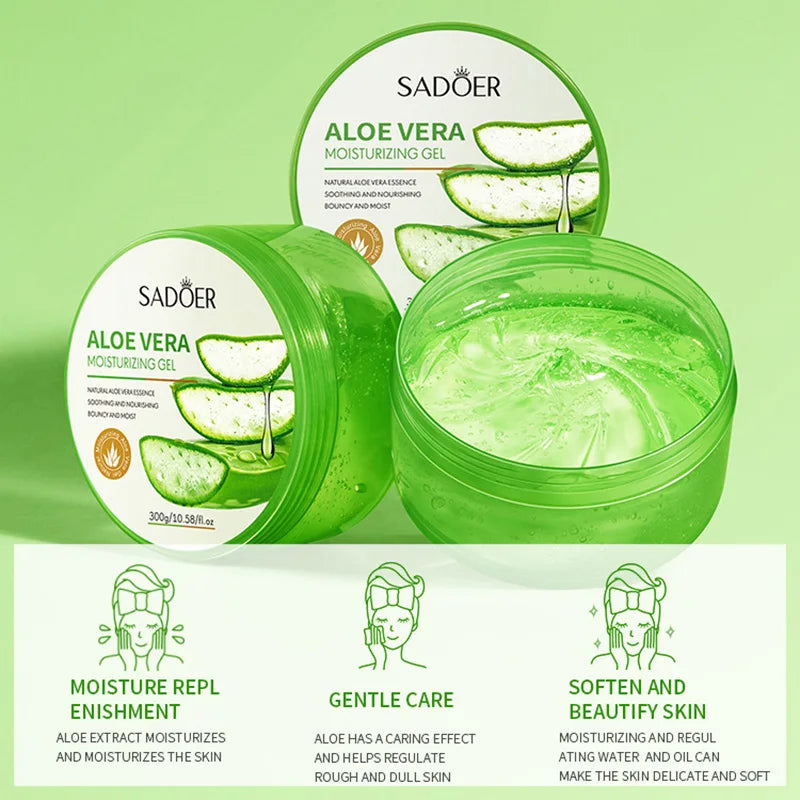 300g SADOER Aloe Vera Gel Creams Moisturizing Brightening Nourishing Firming Hydrating Face Cream Facial Skin Care Products luvshop24