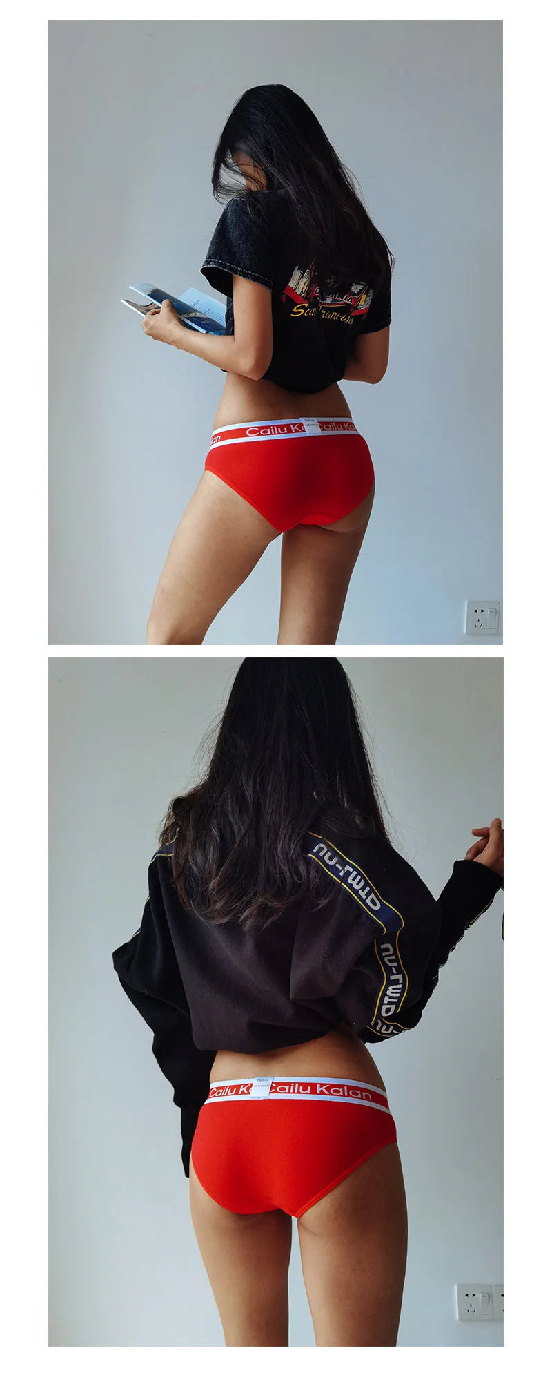 Ladies Breathable Cotton Knickers Elastic Silver Edged Belt Women's Underpants Sexy Wrap Buttocks Panties Seamless Girls Briefs luvshop24