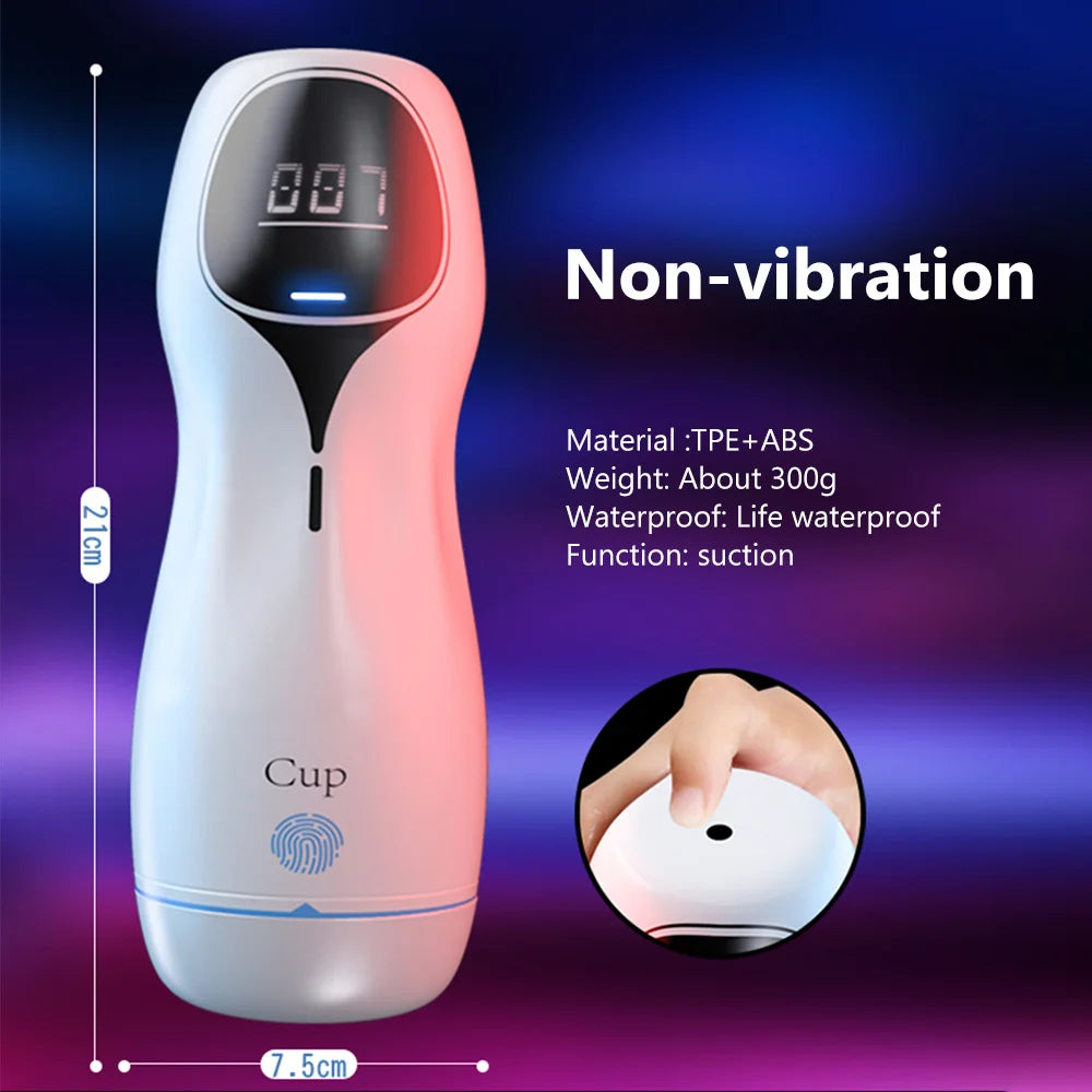 Automatic Sucking Masturbator Cup For Men Realistic Vagina Pussy Blowjob Oral Sucktion Masturbation Cup Vibrator Adult Sex Toys luvshop24
