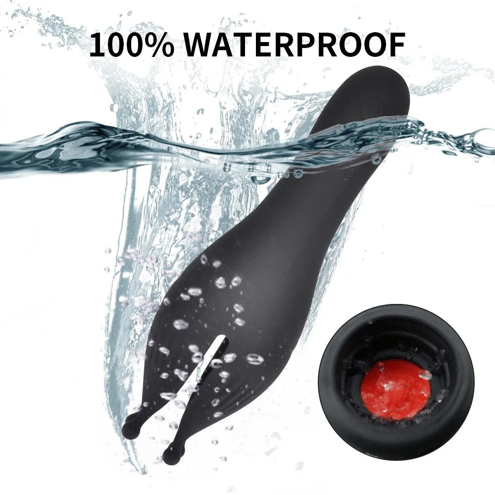 Glans Trainer for Men Powerful Vibrating Penis G Spot Masturbator Soft Fingertip Prolong Endurance Massage Vibrator Erotic Toys luvshop24