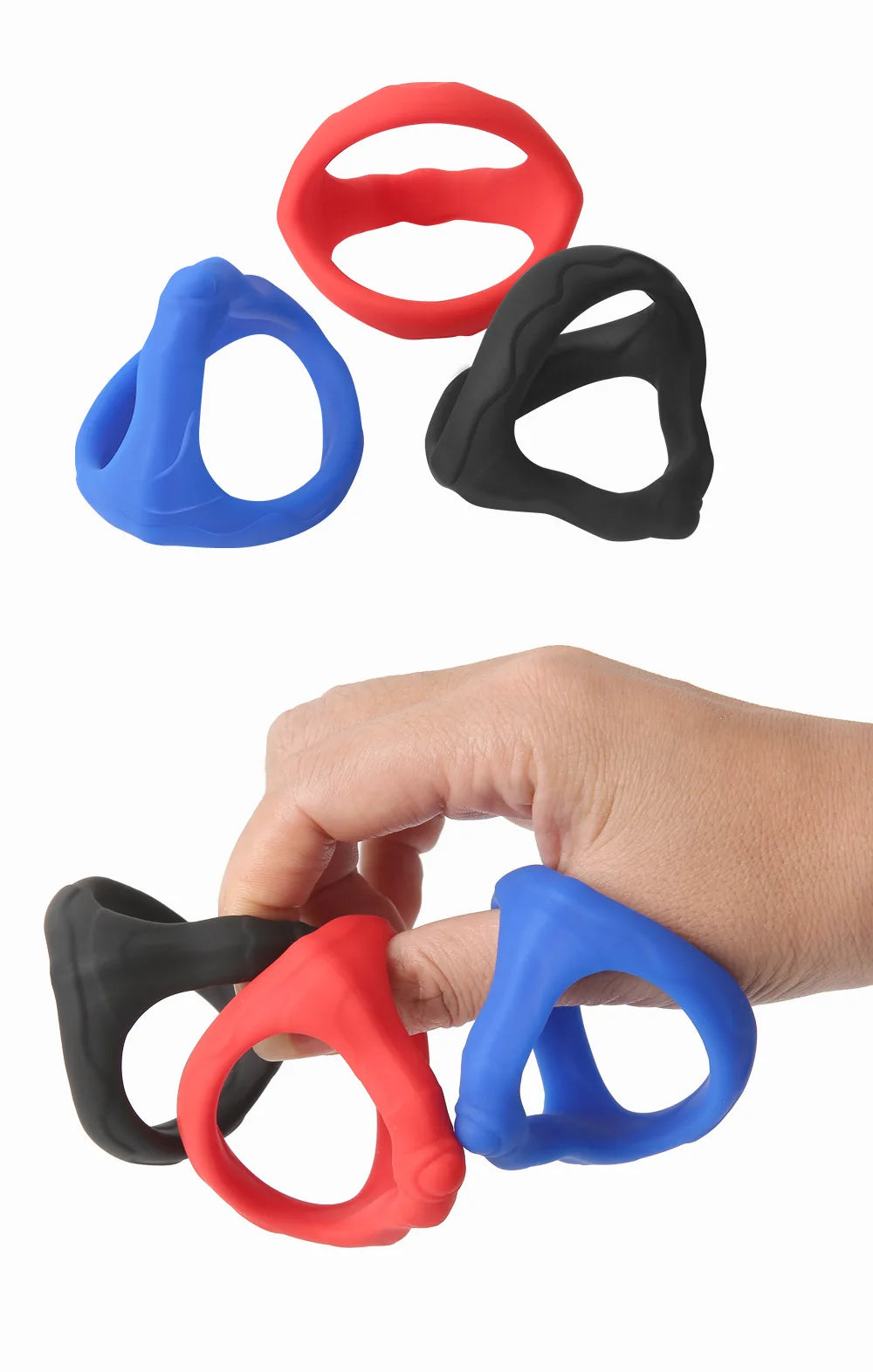 Cock Ring Penis Semen Lock Rings Male Reusable Delay Ejaculation Condom Scrotum Bondage Goods Couple Erection Adults Erotic Toys luvshop24