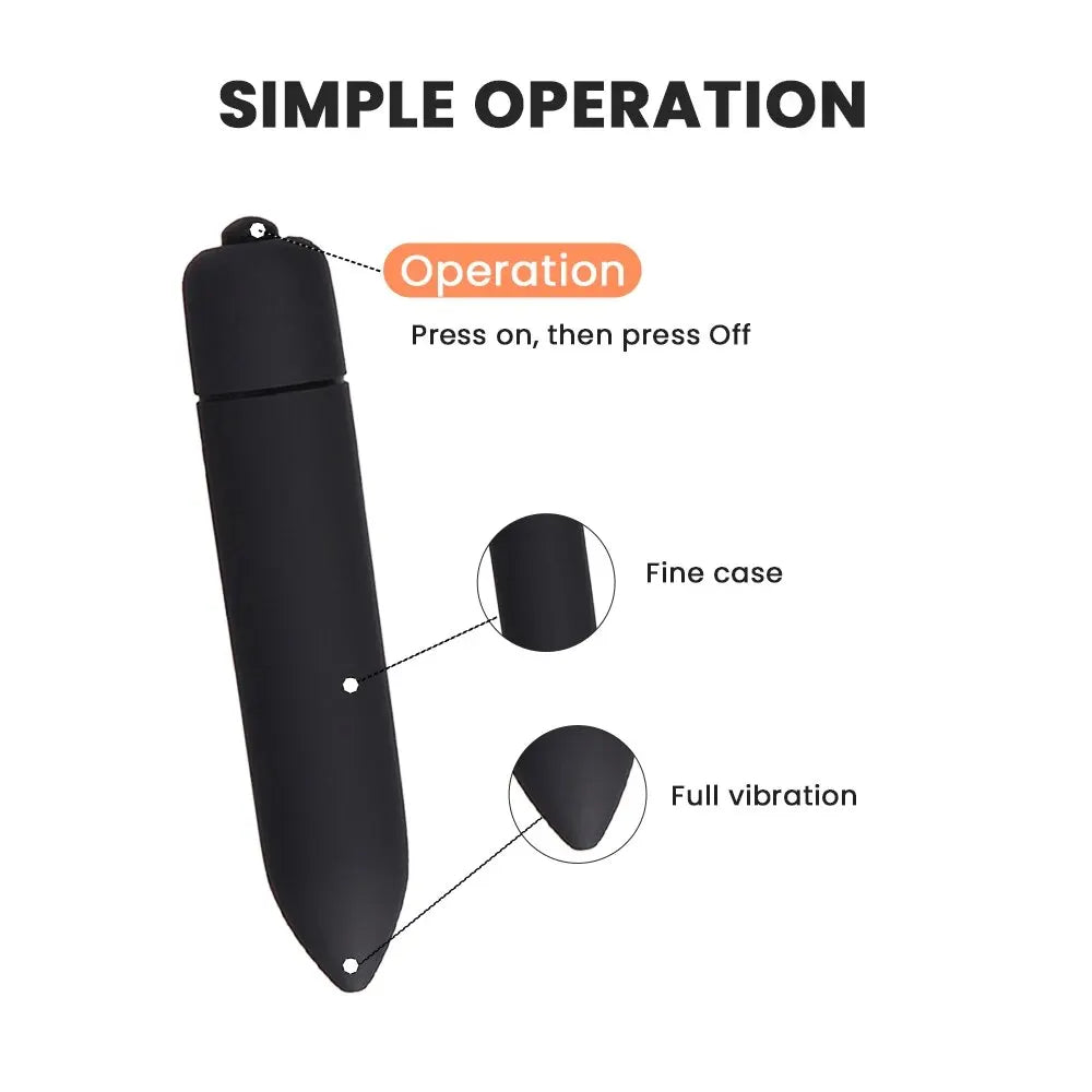 Mini Bullet Vibrator, Sex Toys, Sexy Toys, sexual toys for women, adult toys,vibrators - Single Frequency (without battery) luvshop24
