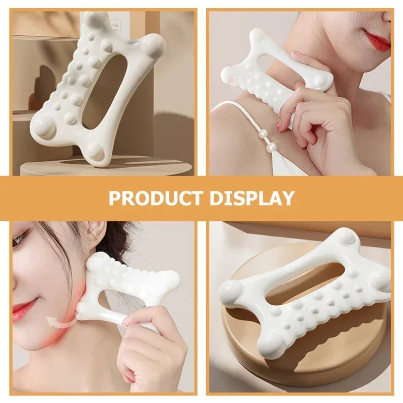 Facial Gua Sha Massage Board Portable Full Body Scraping Plate for Women Adults Massager Face Lift Relief SPA Massage Tool Gift luvshop24