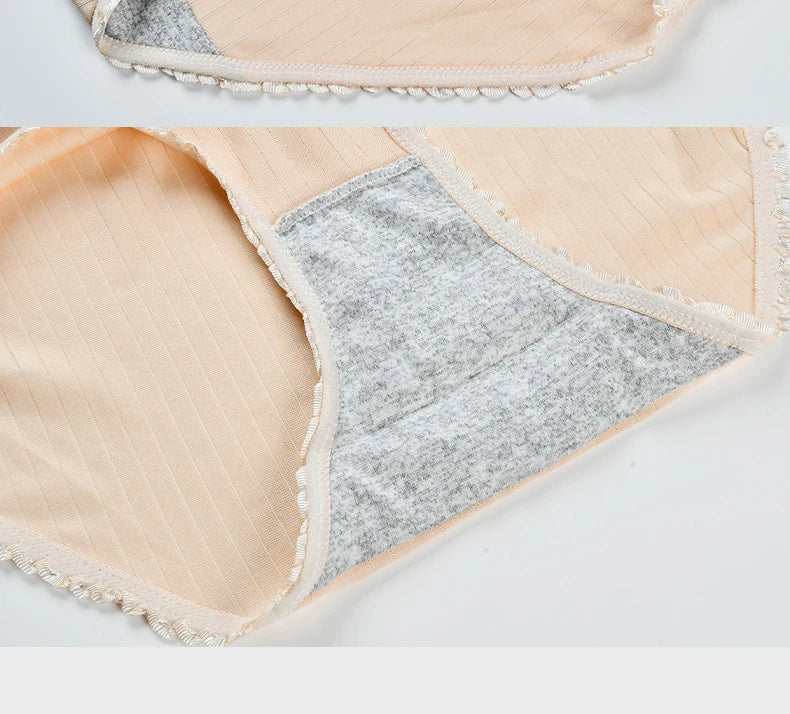 8pcs/lot Women Panties Milk Silk Girls Plus Size Underwear High Waist Briefs Breathable Solid Color Female Lingerie 38-100KG luvshop24