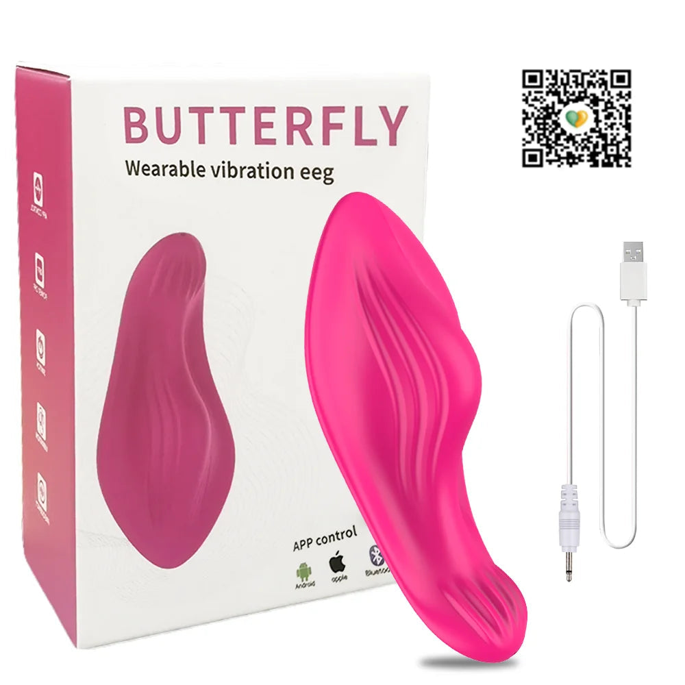 Butterfly Wearable Vibrator Wireless APP Remote Panties Dildo Vibrator for Women Clitoral Stimulator Massage Erotic Sex Toys 18+ luvshop24