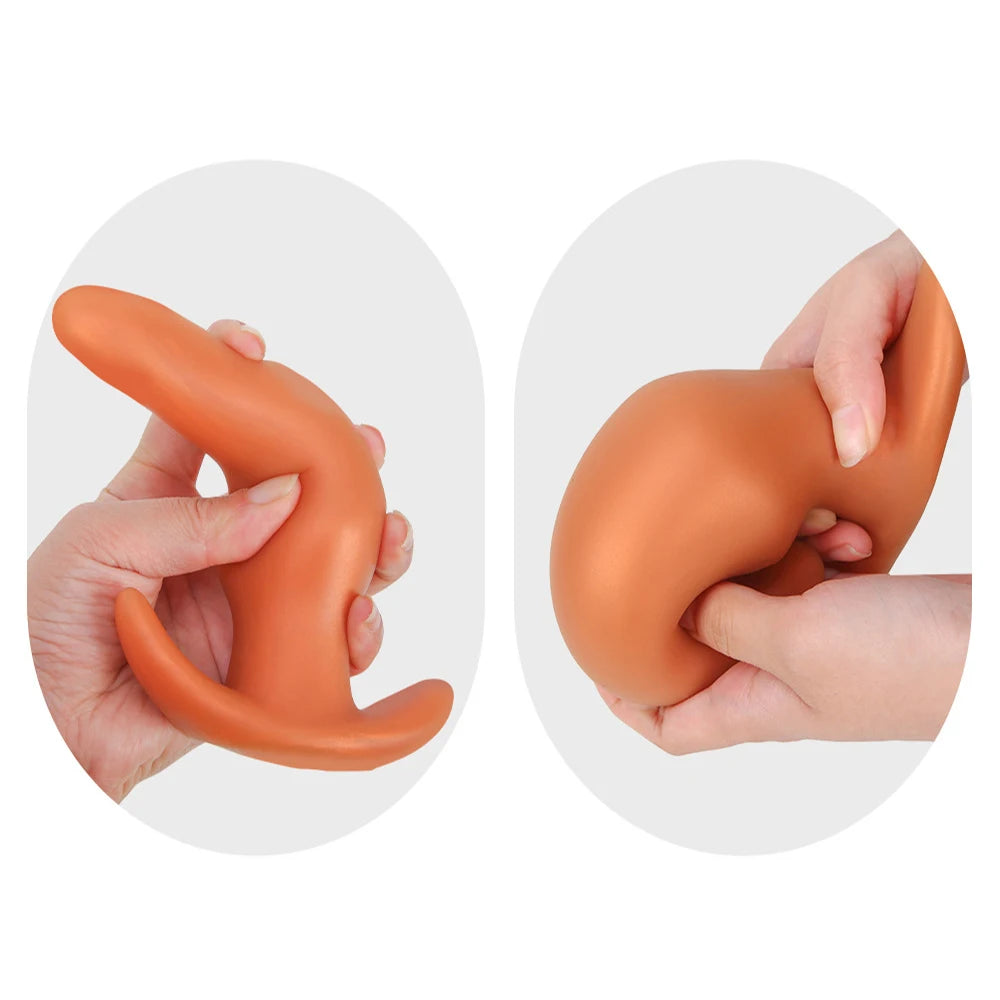 Soft Anal Plugs for Gay Men Prostate Massage Liquid Silicone 35-80mm Huge Butt Plug Anal Training Comfortable To Wear But Plug luvshop24