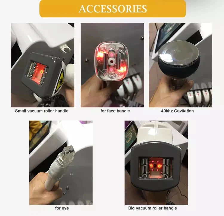 4 in 1 Vacuum Ultrasonic Cavitation 40HKZ Vela Body SHAPE Cellulite Reduction Infrared Light 940NM Face Body Slimming Machine luvshop24