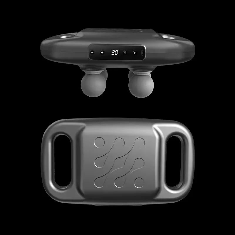 Handheld wireless muscle massager, back, leg, neck relaxation massager Multi-functional 4-head massage tool luvshop24