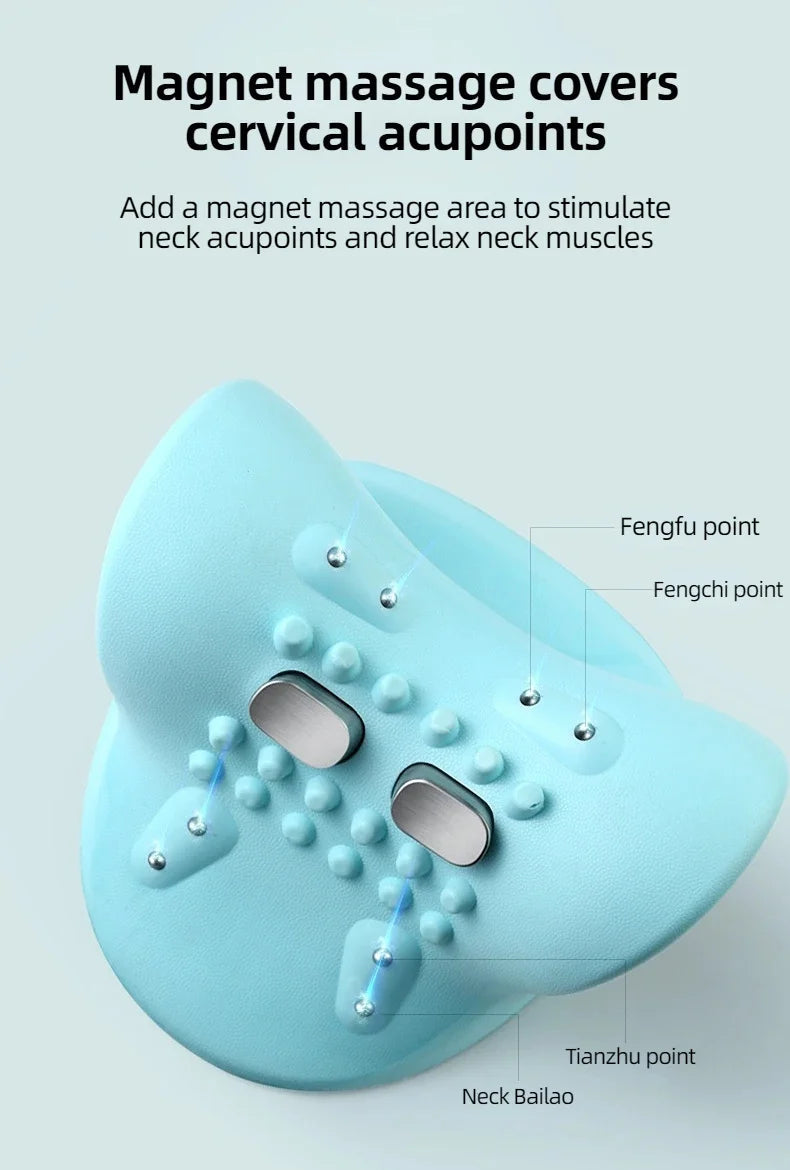 Electric Neck Massager USB Infrared Heating Airbag Neck Traction Vibration Shoulder Cervical Spine Shoulder Support Relax luvshop24