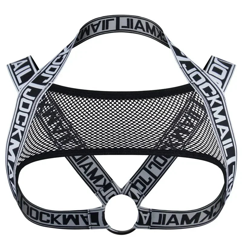 Jockmail Leather Sex Underwear Adults Erotic Lingerie Elastic Suit Sissy Bra Bondage Harness Tank Top Men for Sexy Gay Boys luvshop24