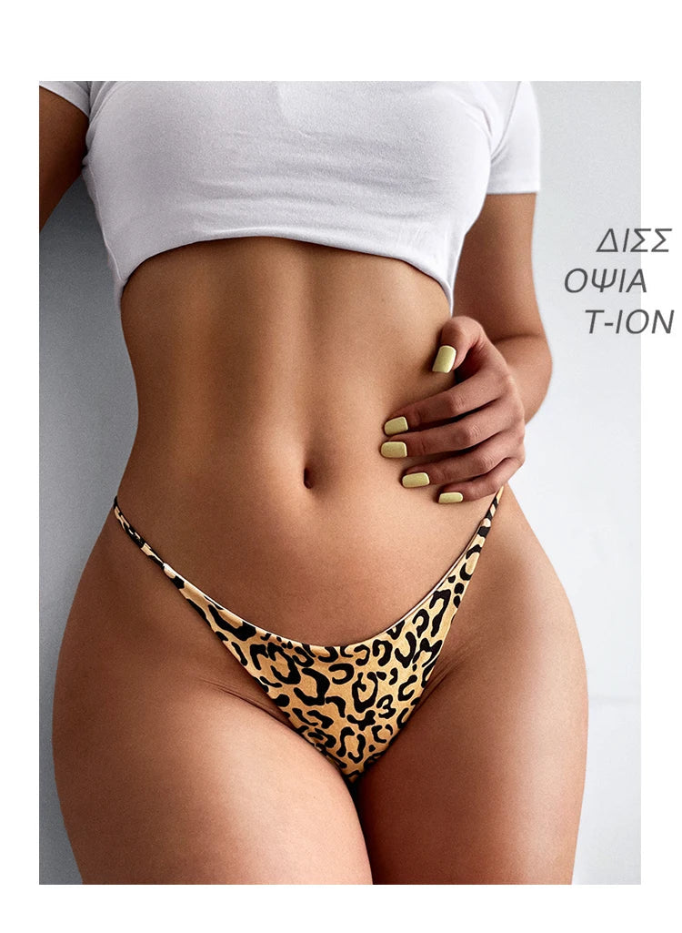 Cotton Leopard G String Women Panties Sexy Briefs Thong Low Waist T-back Bikini Underwear Seamless Female Lingerie Size S-XXL luvshop24