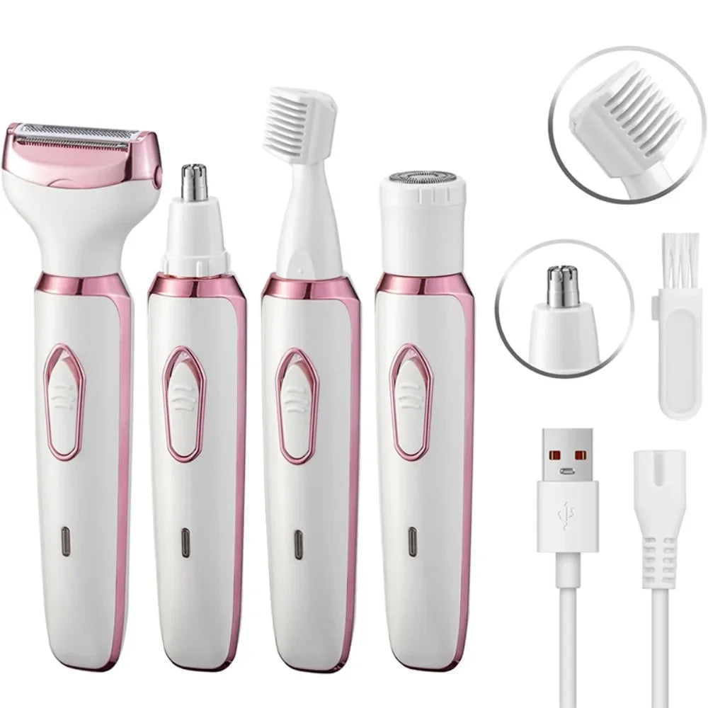 4 In 1 Portable Electric Haircut Trimmer epilator woman facial intimate area for body hair removal Gifts For Women luvshop24
