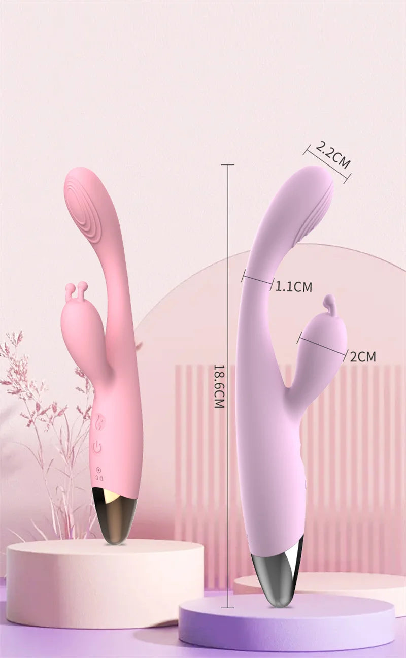 Rabbit Vibrator for Women Powerful vibrating AV Magic Wand G Spot Clitoris Stimulator Vagina Nipple Massage Dildo Masturbator luvshop24