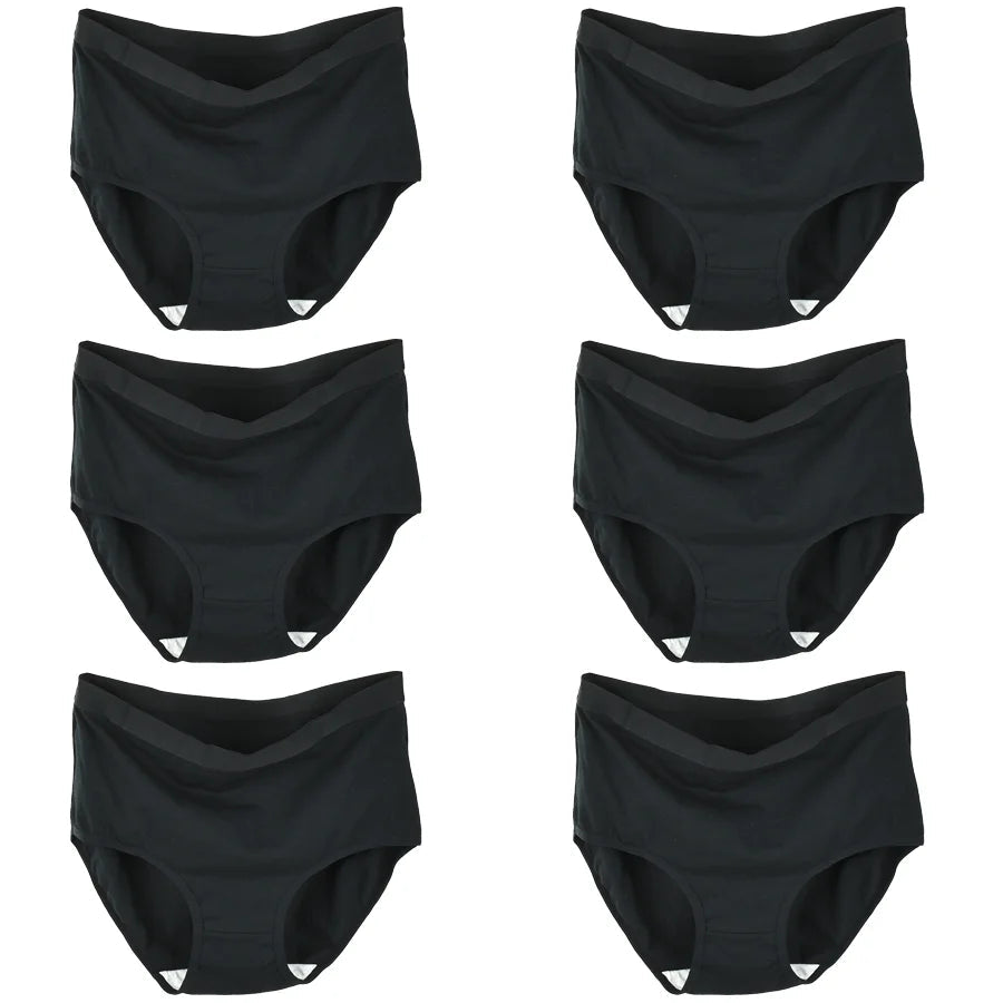 6pcs Cotton Underwear Women High Waist Panties Woman Plus Size Intimate Lingerie Female Mom's Briefs Underpants Panti M-3XL luvshop24