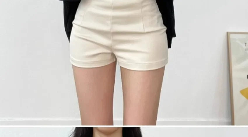 2024 New Women's High-waisted Slimming Spandex Shorts Sexy Tightening Hip Covering Versatile Casual Heat Pants Autumn luvshop24