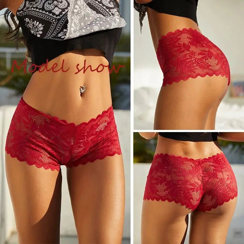 1pcs Women Panties Sexy Lace Female Underpant Plus Size Underwear Large Size Lightweight Seamless Low Waist Briefs Breathable luvshop24