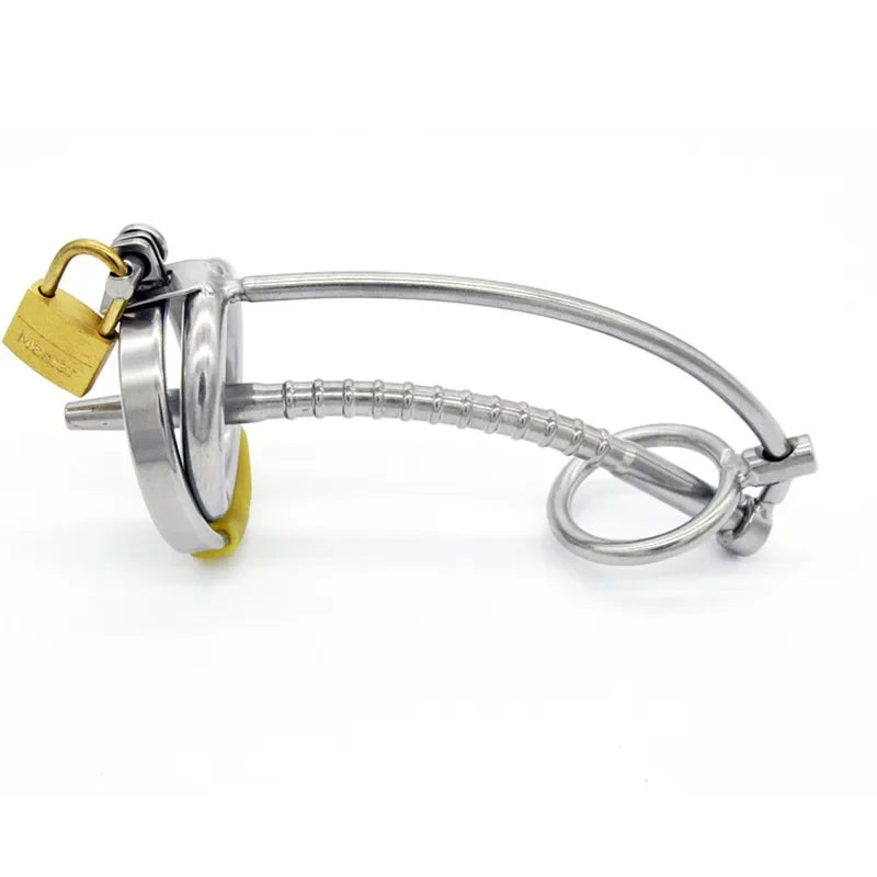 Stainless Steel Male Penis Cage Metal Chastity Device Erotic Urethral Lock Cock Ring Men's Adult Goods Erotic Products Sexyshop luvshop24