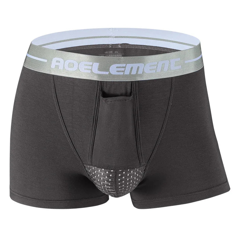 Men's Boxer Shorts Push Up Underwear Modal Underpants Male Brethable Bullet Separation Pouch Panties Cueca Plus Size L-5XL luvshop24