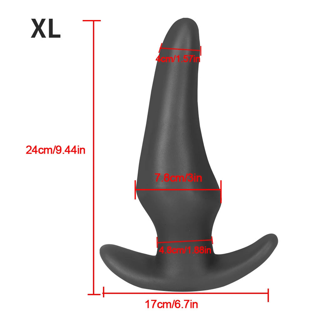 Soft Anal Plugs for Gay Men Prostate Massage Liquid Silicone 35-80mm Huge Butt Plug Anal Training Comfortable To Wear But Plug luvshop24