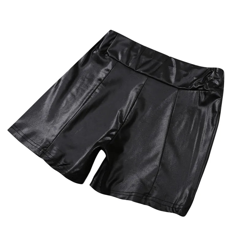 2024 Sexy Womens Shorts Shiny Elastic High Waist Shiny Faux PU Leather Short Pants Slim Hot Dance Clubwear Mini Shorts luvshop24