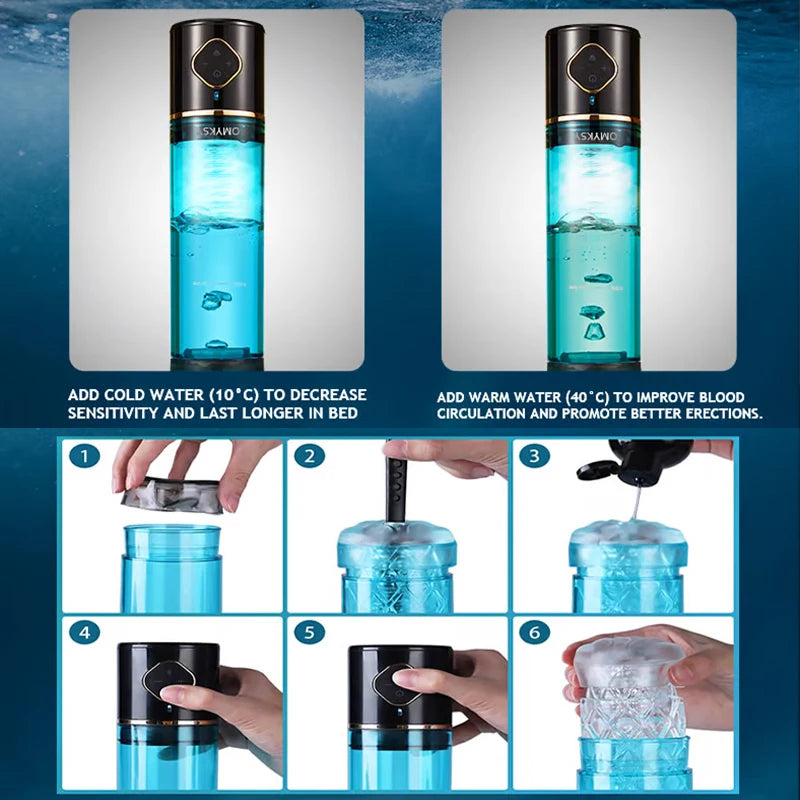 Water Penis Enlarge Vacuum Pump Sex Toys Male Electric Penis Enlargement Extend Pump Automatic Suction Stronger Bigger Erections luvshop24