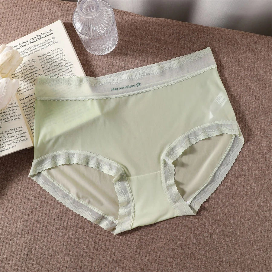 New sexy lace Panties Women Briefs ice silk breathable seamless Underwear Women ultra-thin and comfortable Female Lingerie luvshop24