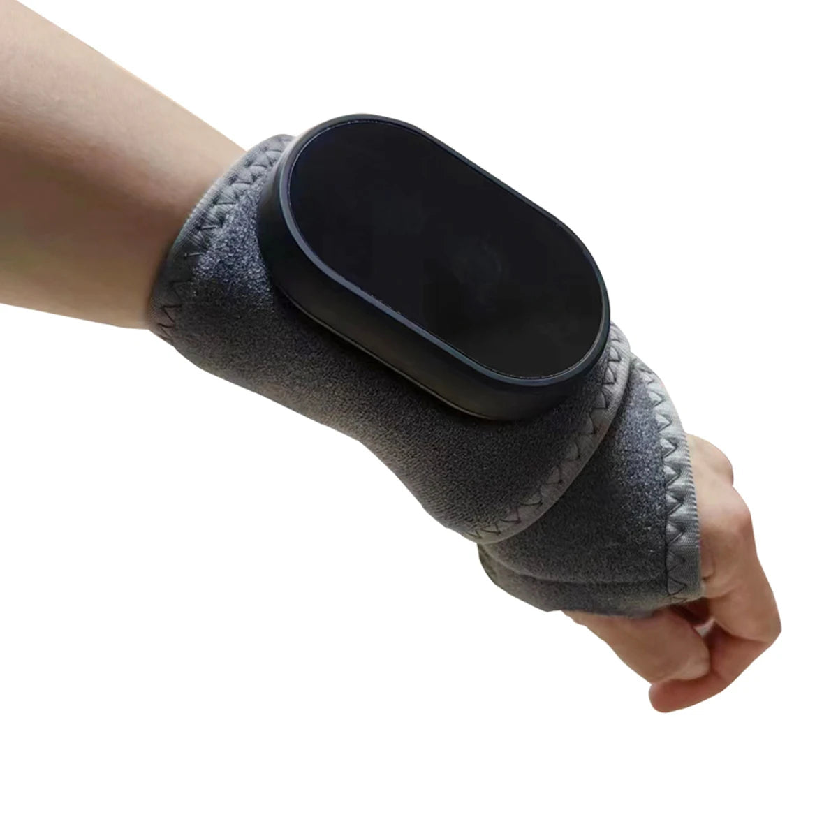 Wrist massager, hand joint vibration massager, heated gray portable luvshop24