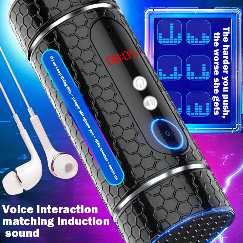 Automatic Male Masturbator Cup Soft Tight Pussy Blowjob Realistic Vaginal and Mouth Mold Vibrating Sucking Wriggle Men Sex Toys luvshop24