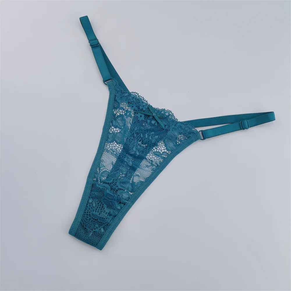 3Pcs Lace Thongs Women Lace Low Waist Panties Sexy Transparent Underwear Fashion Breathable G-string Ladies Intimates Lingerie luvshop24