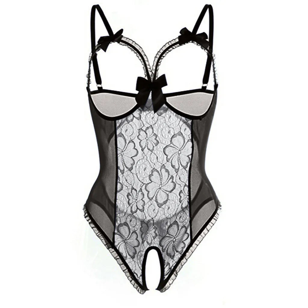 Erotic Lingerie for Women Lace Crotchless Underwear Hot Sex Babydoll Dress Hot Lace Female Erotic Costume Naughty Exotic Sets luvshop24