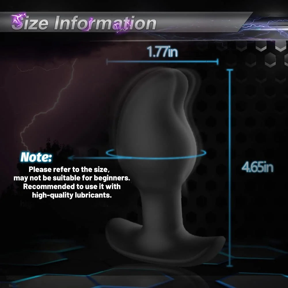 Electric Shock Vibration Vibrator Penetration Prostate Massager Stimulator Stimulation Docking Anal Plug Male Sex Toy For Man luvshop24