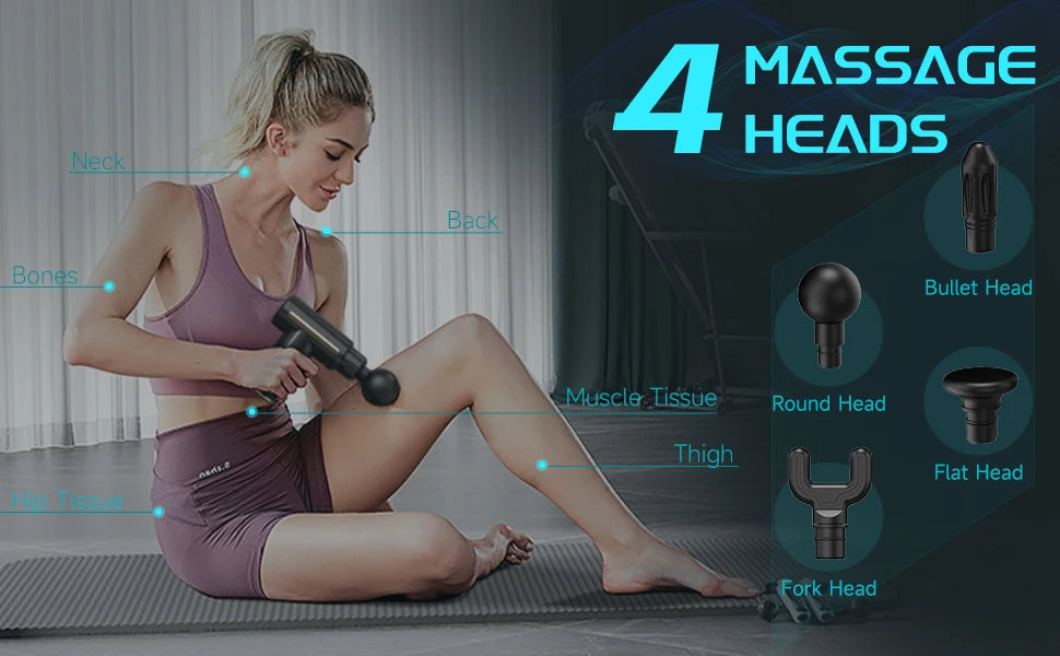 SEJOY Deep Tissue Muscle Vibrator Massager Gun Handheld Massage Gun Fascia Gun for Pain Relief luvshop24