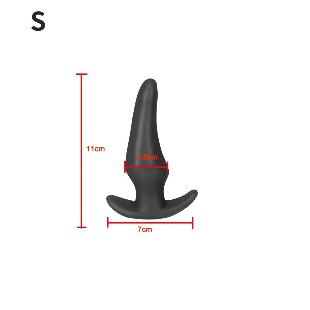 Soft Anal Plugs for Gay Men Prostate Massage Liquid Silicone 35-80mm Huge Butt Plug Anal Training Comfortable To Wear But Plug luvshop24