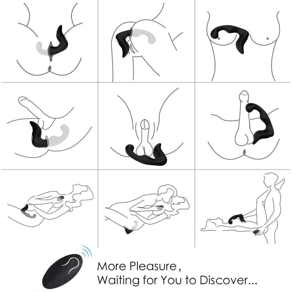 Anal Vibrator Sex Toys For Men/Women Anal Plugs Dildo Vagina Pussy Remote Control Prostate Massager Adult Sex Toys For Men luvshop24