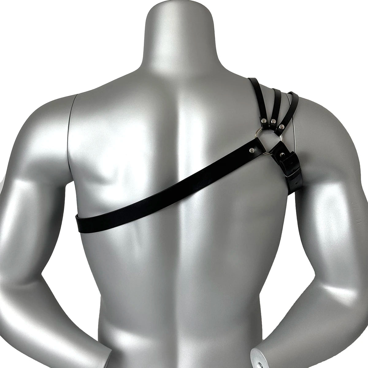 Sexy Male PU Leather Chest Harness Bondage Strap Adjustable Shoulder Belt Lingerie Fetish Gay Clothing Accessories for Men luvshop24