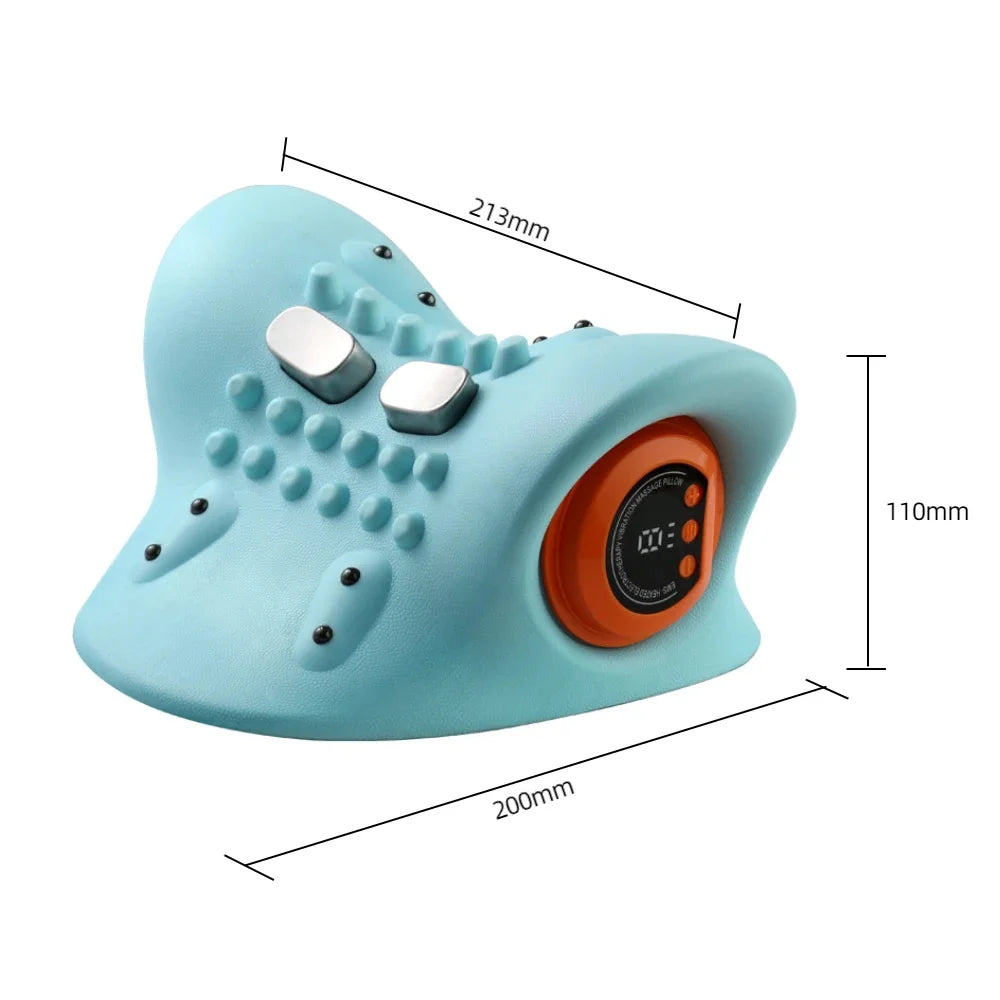 Electric Neck Massager USB Infrared Heating Airbag Neck Traction Vibration Shoulder Cervical Spine Shoulder Support Relax luvshop24