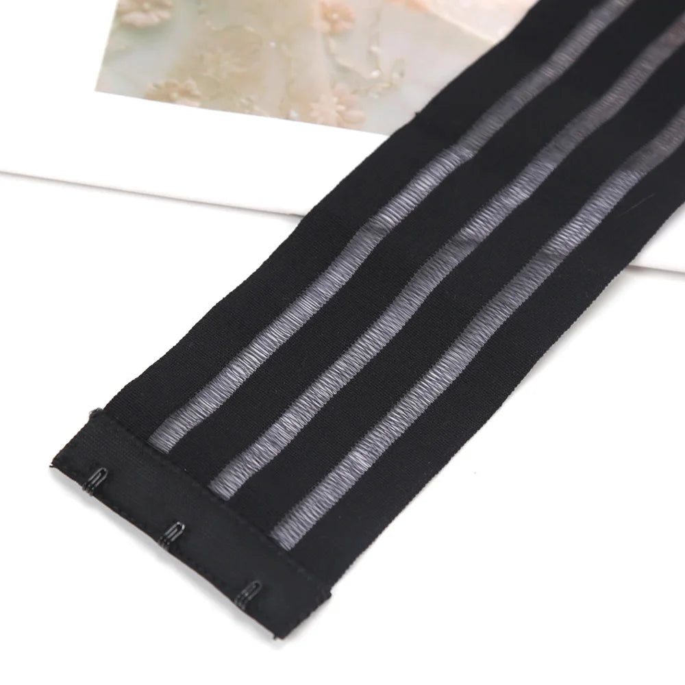 22cm 25cm extended Women Non Slip Bra Extension Strap Extenders 3 Buckles Elastic Bra Extender Hook Clip Adjustable Belt Buckle luvshop24