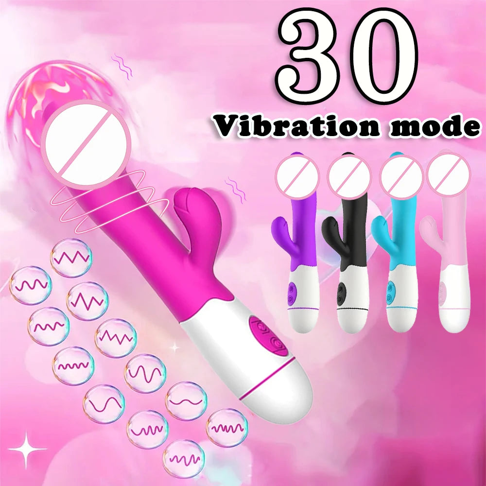 30 Speed G-spot Vibrator, Vaginal/Clitoral Massager, Sex Toys, Female Sex Toys, Adult Toys, Sexy Toys (Batteries not included) luvshop24