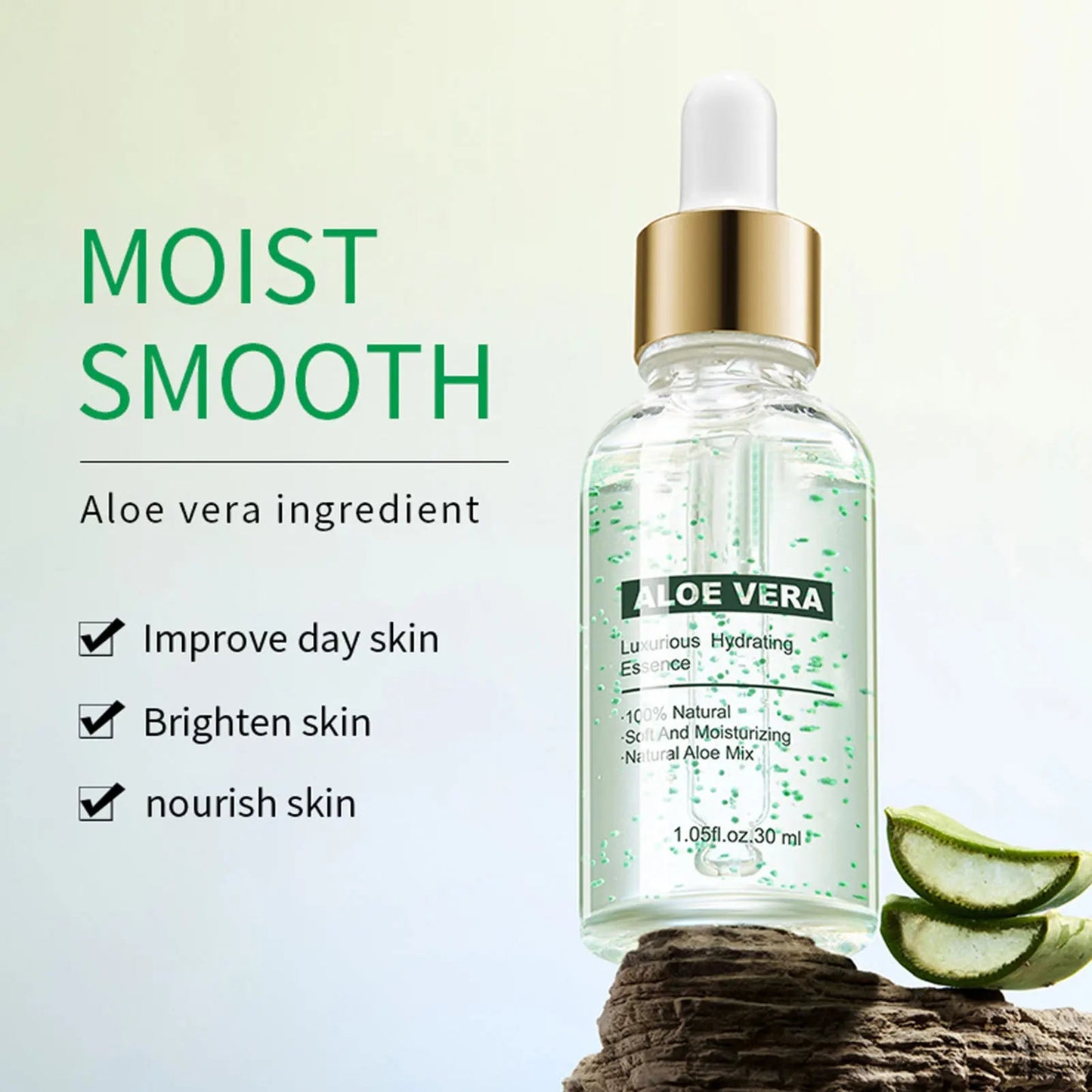 Organic Aloe Vera Gel 30ML Aloe Vera Luxurious Moisturizing Essence Aloe Vera Hydrating Serums Infuses Skin With Moisture And luvshop24