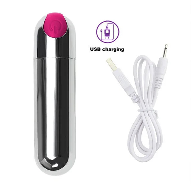 USB Chargeable Bullet Vibrator Woman Powerful Clitoris Stimulator G Spot Vagina Massager Mini Vibratoring Egg Female Masturbator luvshop24