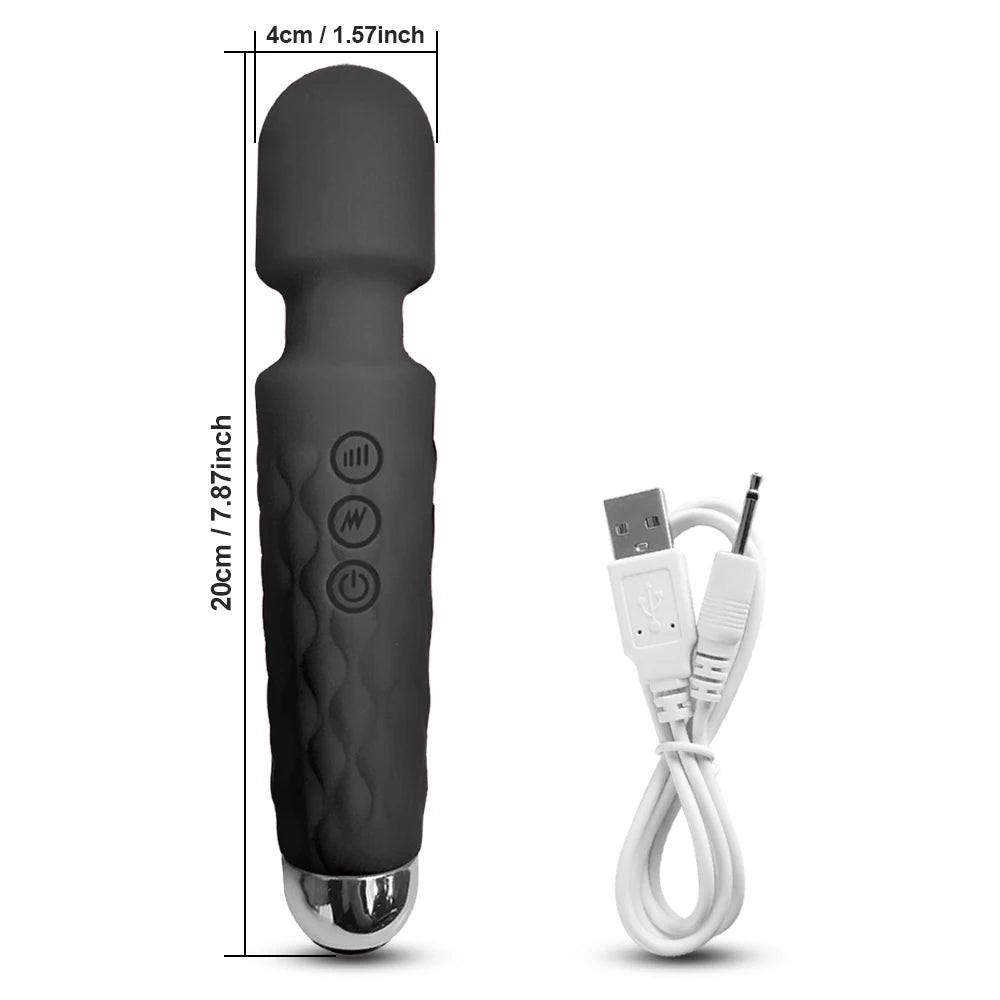 G spot Clitoris Stimulator Vibrator Adult Supplies for Women Powerful 20 Modes Clit Massager Female AV Magic-Wand Erotic Toys luvshop24