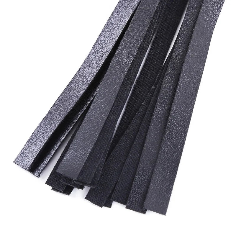 High Quality Pu Leather Pimp Whip Racing Riding Crop Party Flogger Hand Cuffs Queen Black Horse Riding Whip Sports Horsewhip luvshop24