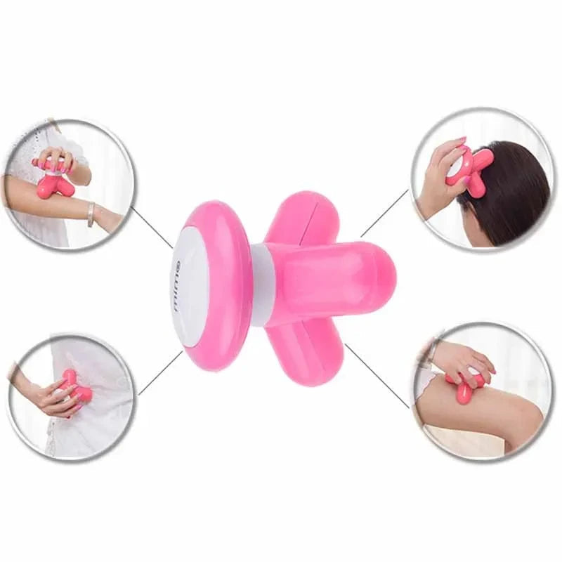 Mini Handle Electric Massager Body Wave Vibration USB Massage Triangle Body Health Beauty Massager Small Massager Relax luvshop24